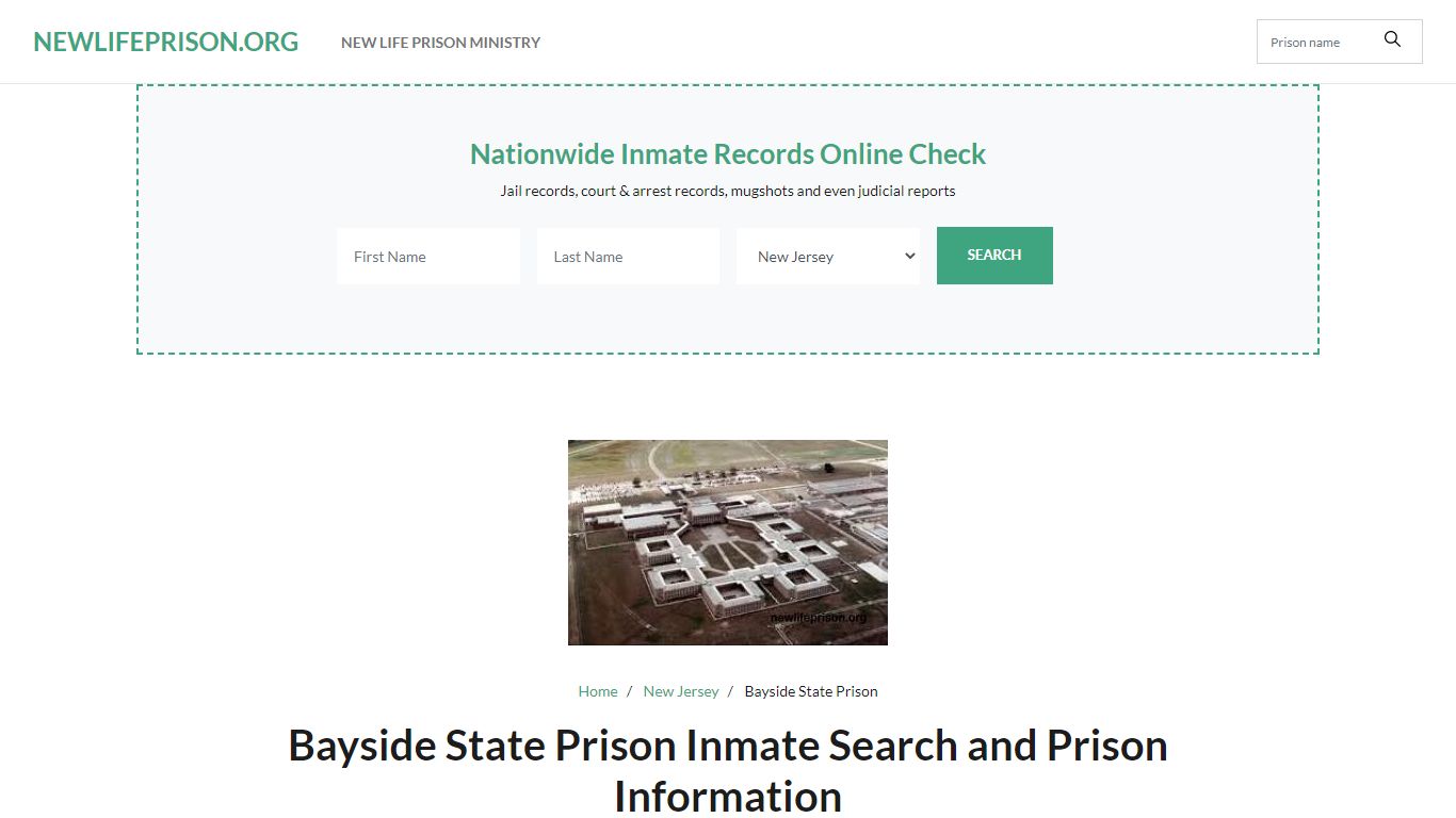 Bayside State Prison Inmate Search and Prison Information